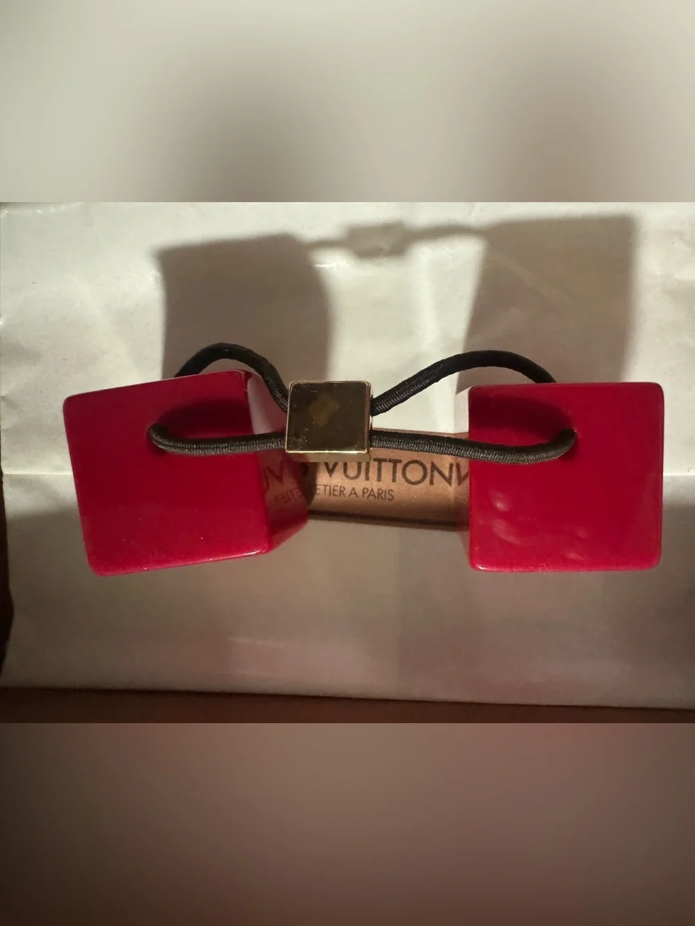 Louis Vuitton Cube hair tie